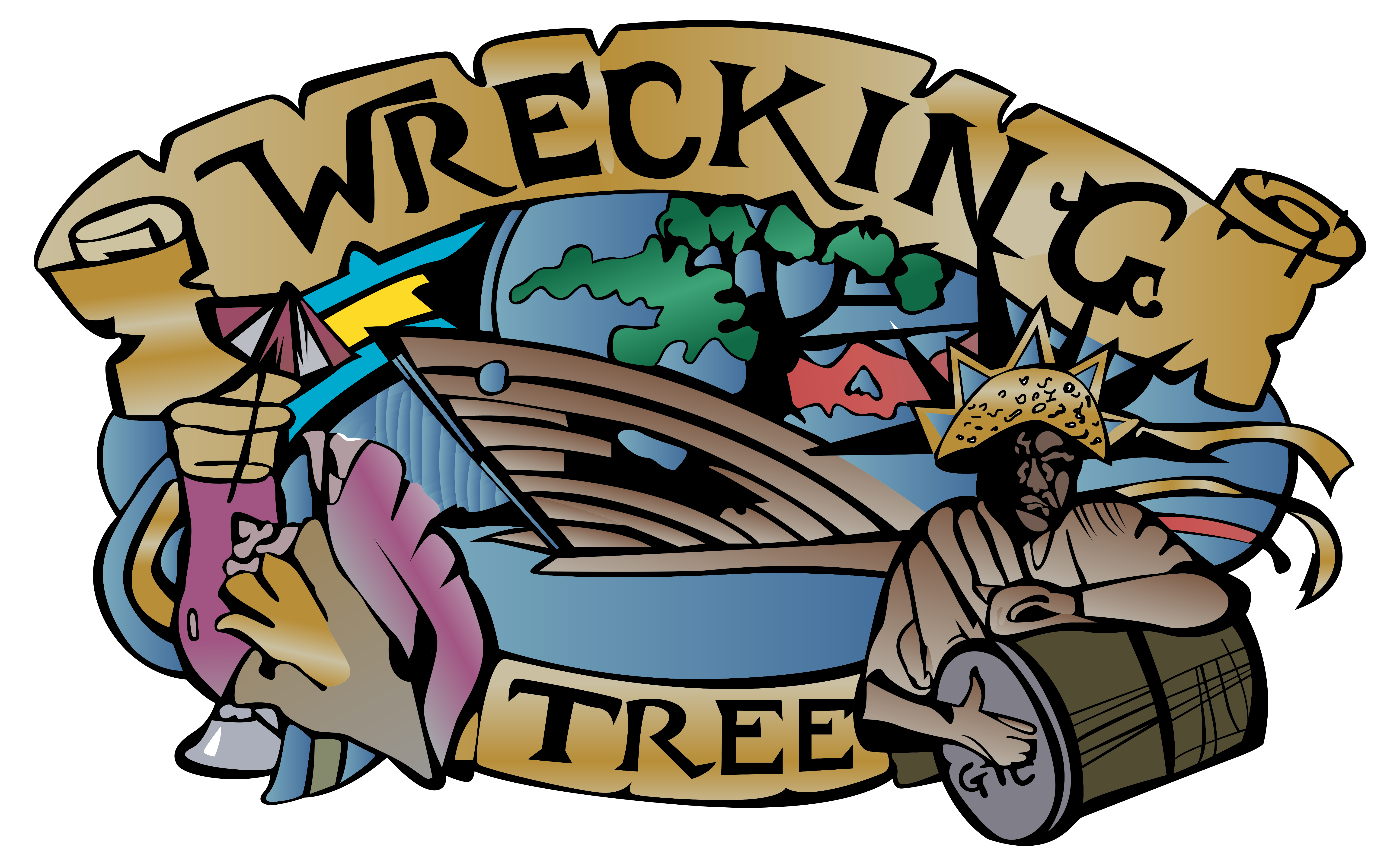 wrecking tree logo